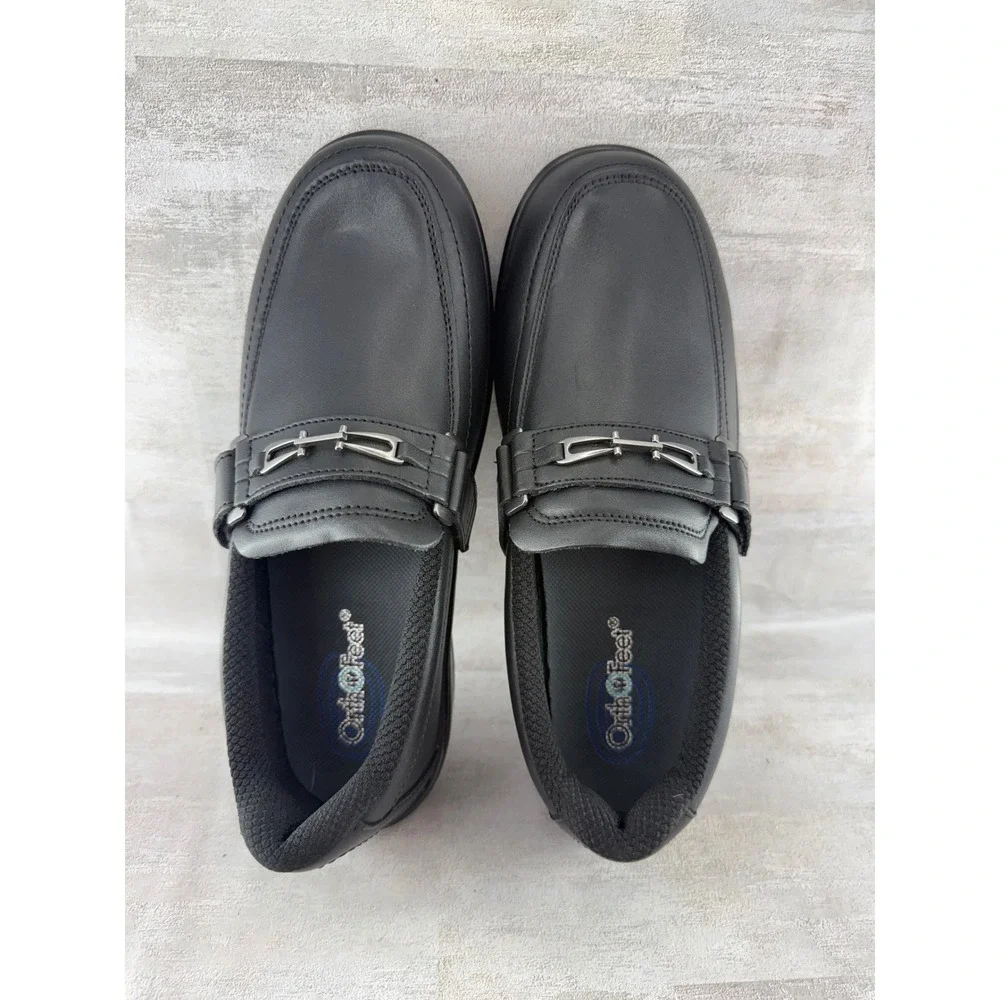 Orthofeet black leather